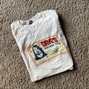 Dave Grohl Birthday Club Tshirt Unisex Large Foo Fighters
